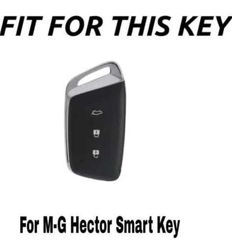 Metal Car Key Cover Compatible for MG Hector, Astor, Gloster Smart Key