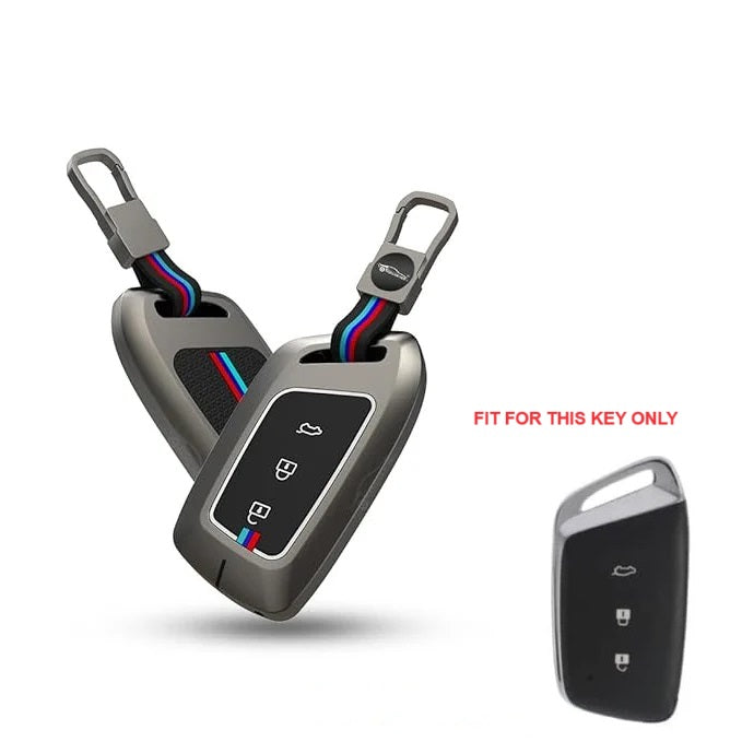 Metal Car Key Cover Compatible for MG Hector, Astor, Gloster Smart Key