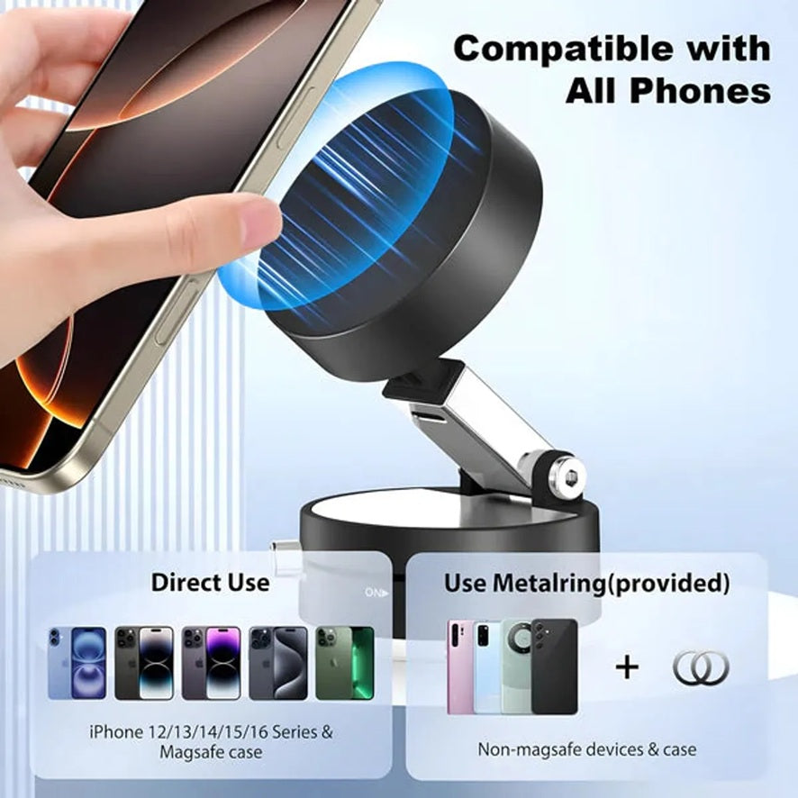 Multicolor Vacuum Magnetic Suction Phone Holder