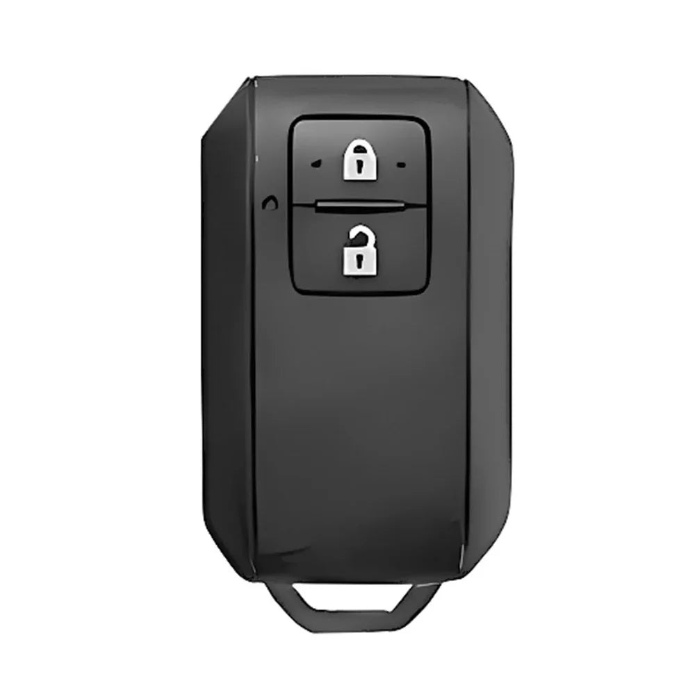 Toyota Hyryder | Glanza | Urban Cruiser Luxury Premium Metal Smart Car Key Cover Soft Silicon Car Case Key Case With Key Chain ( 2 Button )
