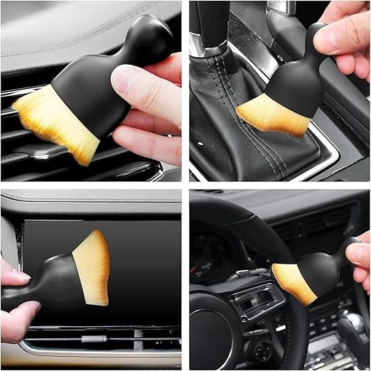 Combo of Fast TAG Holder + Cleaning Duster + Multifunctional Car Brush for Cleaning Car Interior, PC, Laptop, Keyboard