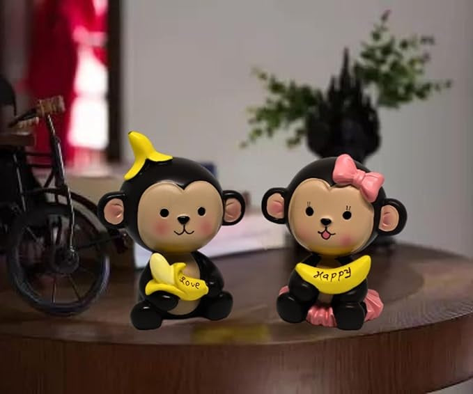 Non Slip Mat with Funky Accessories Figurines Showpiece for Car (Funky Monkey) Decorative Showpiece