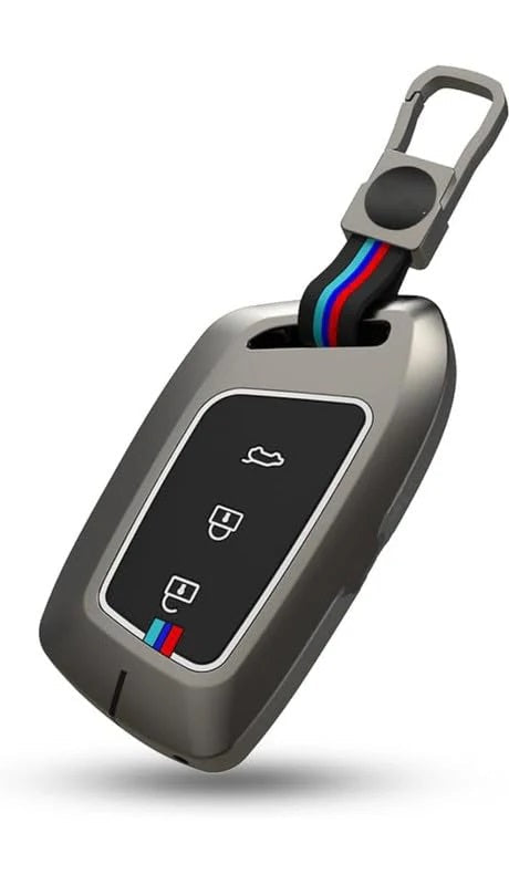 Metal Car Key Cover Compatible for MG Hector, Astor, Gloster Smart Key