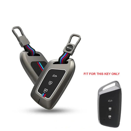 Metal Car Key Cover Compatible for MG Hector, Astor, Gloster Smart Key