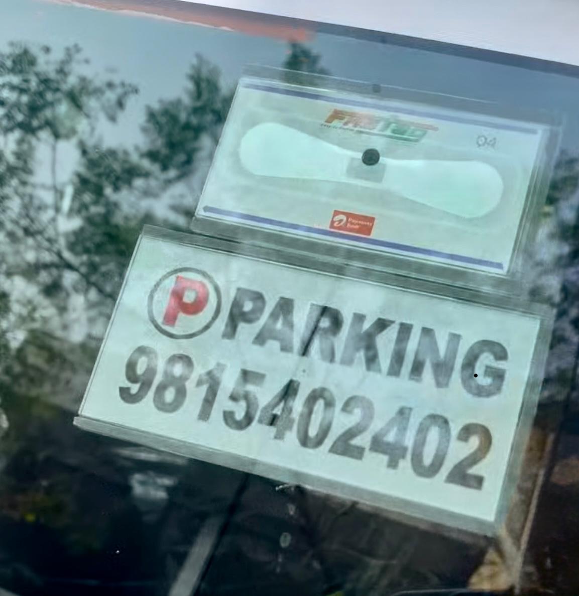 Parking Number Holder Windshield Glass Protector with 3M Tape