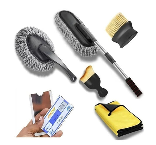 (Combo Pack Of 6 pcs) Car Essential Cleaning Kit