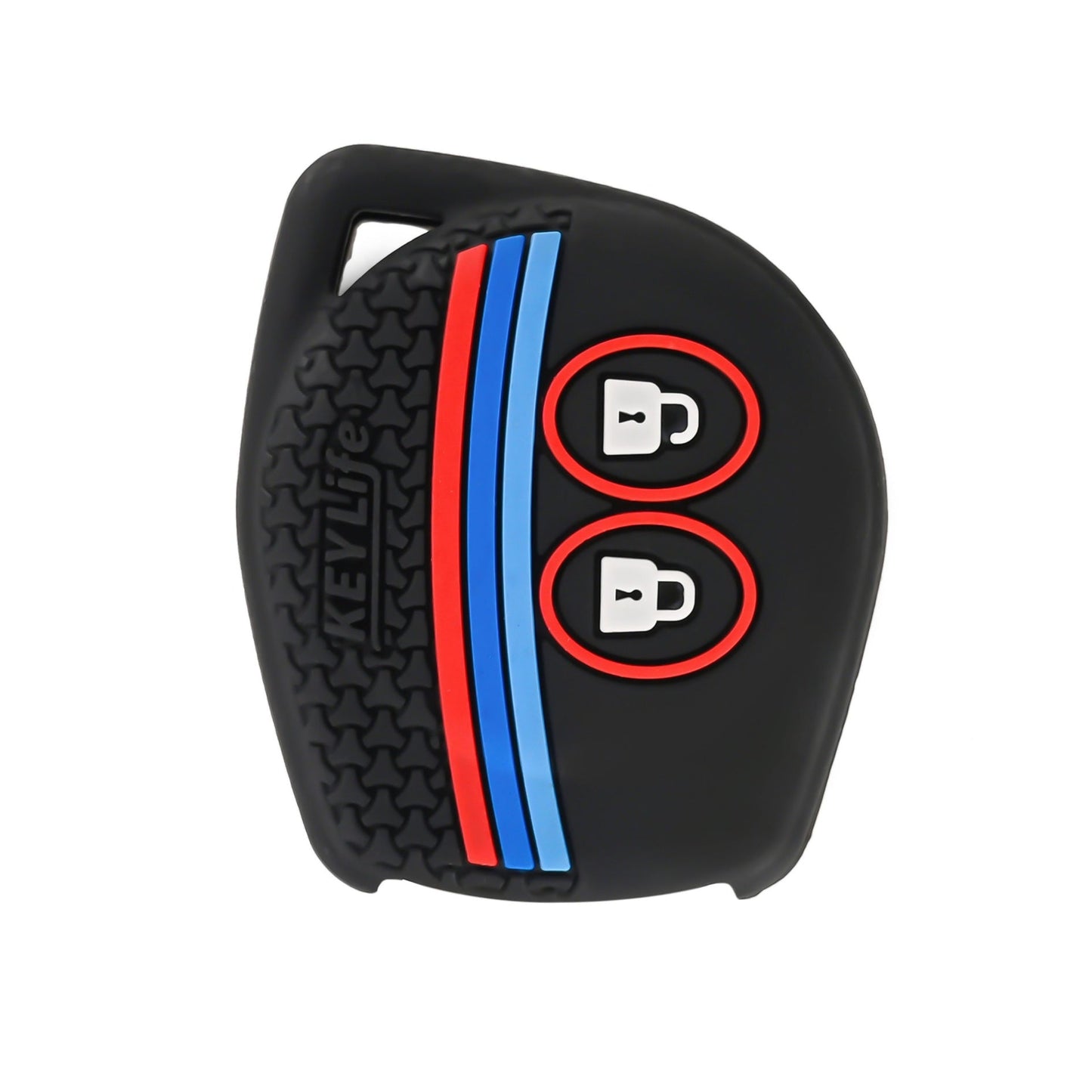 Silicon Striped Premium Car Key Cover Fit for Maruti Suzuki – Alto/Alto-k10/Baleno/Celerio/Ciaz/Dzire/Ertiga/Grand Vitara Fronx/Ignis/Jimny/S-Cross/S-presso/Swift/Brezza