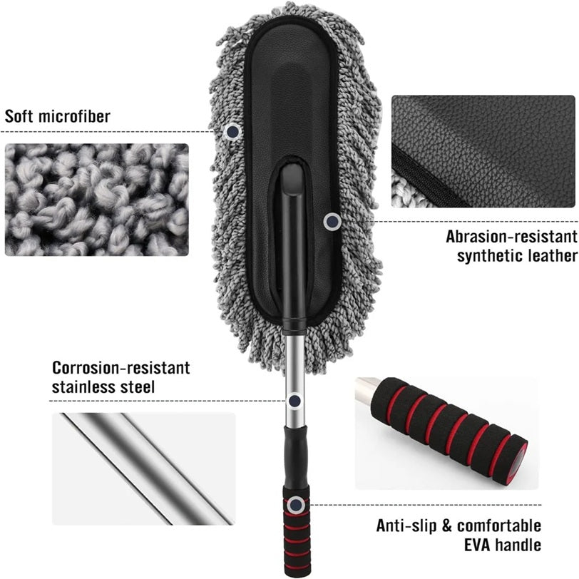 Buy Microfiber Car Cleaning Brush and get 10 windshield glass washing tablet free