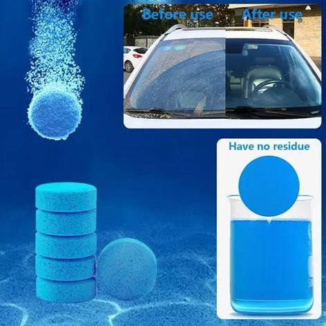 Buy Microfiber Car Cleaning Brush and get 10 windshield glass washing tablet free