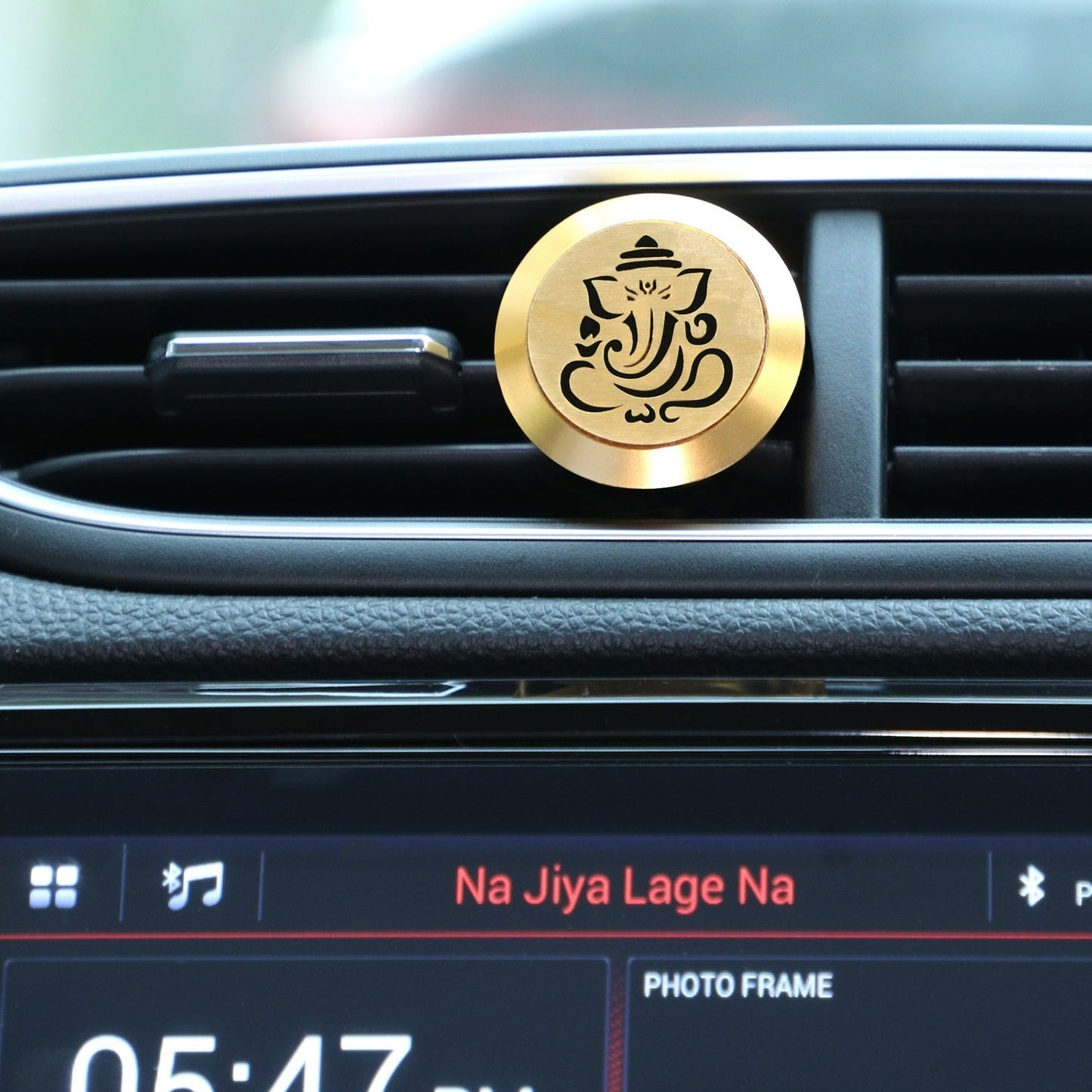 Alloy Metal | Car Vent Air Freshener with magnetic clip | Car Perfume | Ganesha |