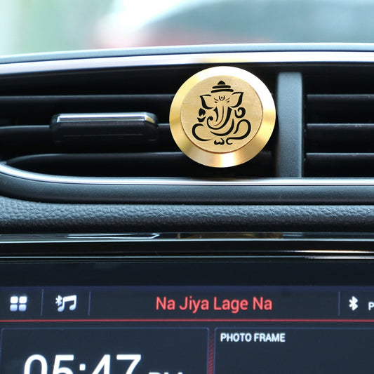 Alloy Metal | Car Vent Air Freshener with magnetic clip | Car Perfume | Ganesha |