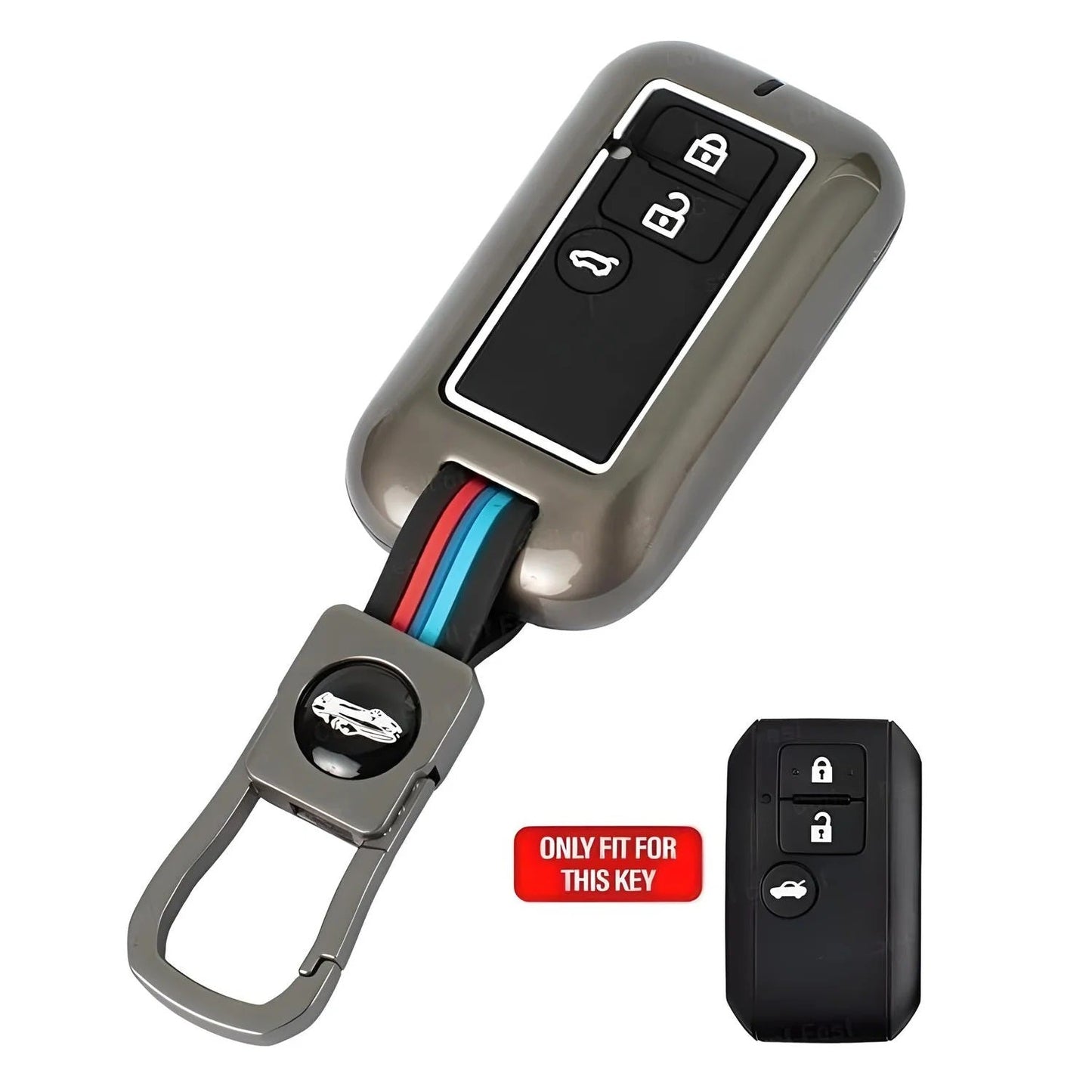 Maruti Suzuki Metal Key Cover Grand Vitara | Fronx | New Brezza | XL 6 | Ignis | Baleno | New Ertiga | Ignis | New Swift | New Dezire Smart Key (3 Button)