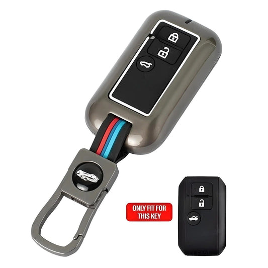 Maruti Suzuki Metal Key Cover Grand Vitara | Fronx | New Brezza | XL 6 | Ignis | Baleno | New Ertiga | Ignis | New Swift | New Dezire Smart Key (3 Button)