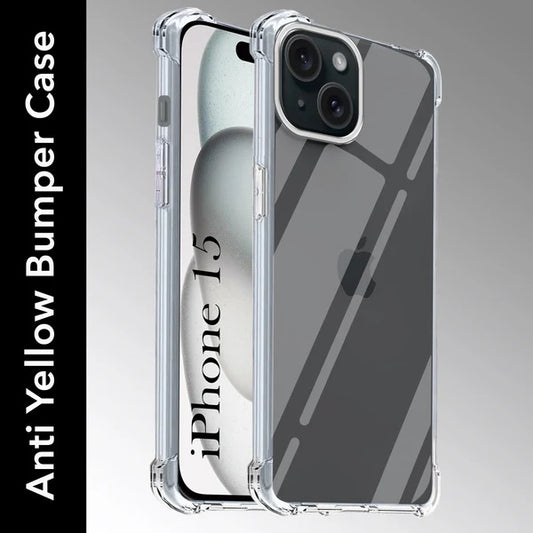 Apple iPhone Back Cover (Shockproof Crystal Clear Anti Yellow Case | Drop & Camera Protection